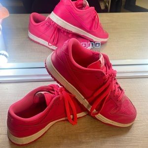 Hot pink Nike dunks